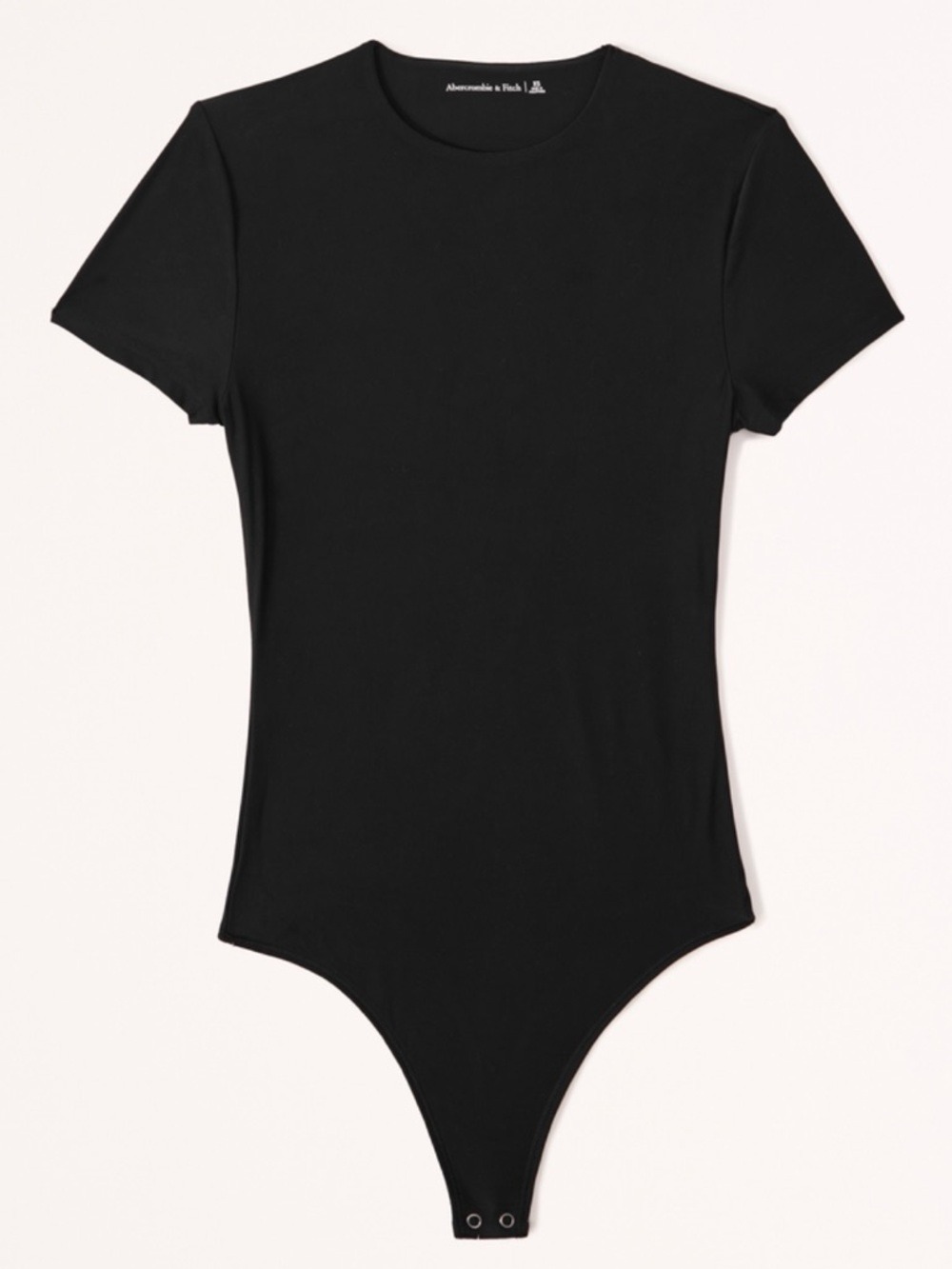 Abercrombie & Fitch Black Short-Sleeve Crewneck Bodysuit - Picture 5 of 5